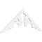 Ekena Millwork Pitch Vienna Architectural Grade PVC Gable Pediment, 48"W x 18"H x 1"P (9/12) GPP048X018X100VIE - alternate 1